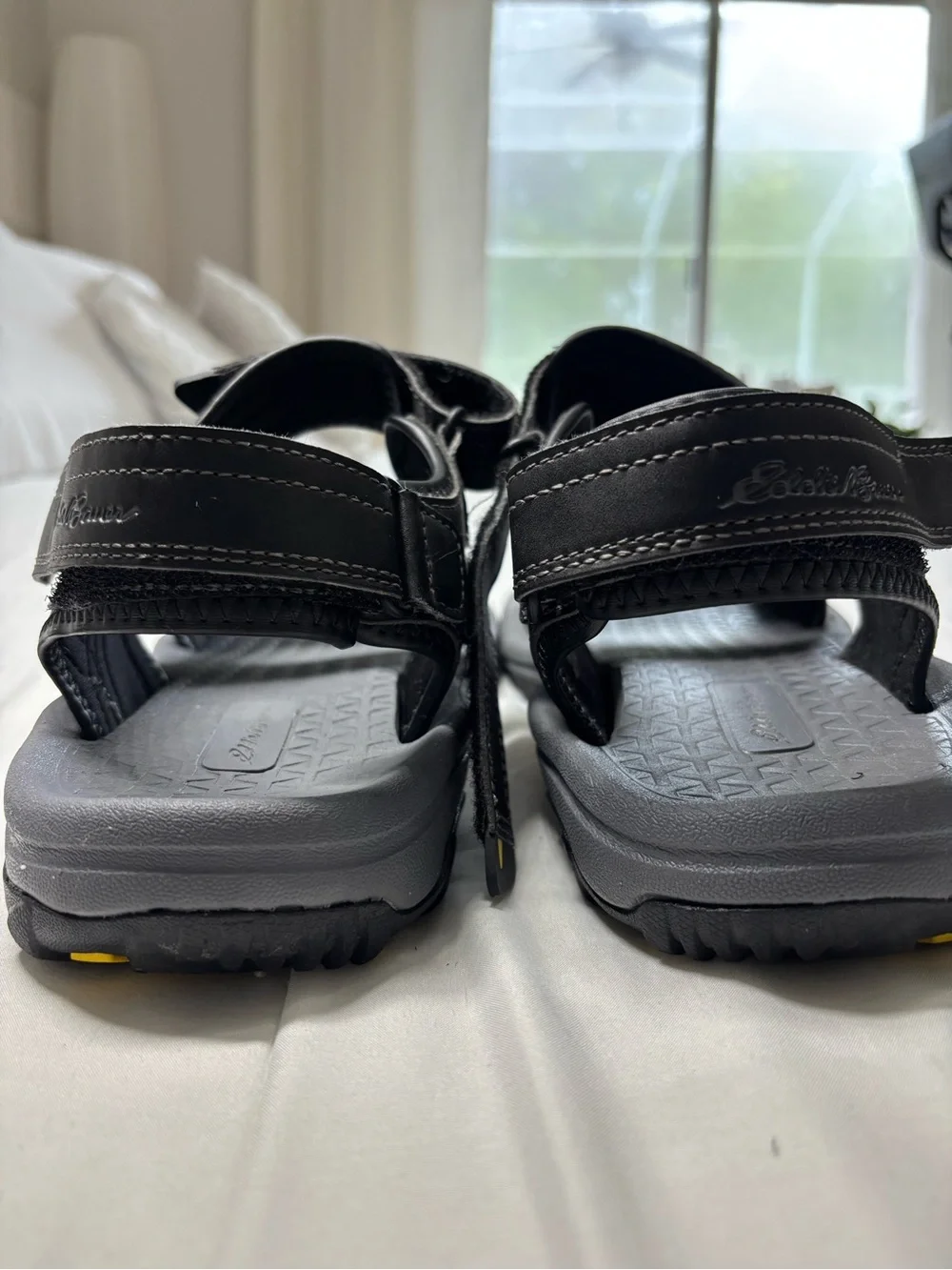 Eddie Bauer Men's Grafton River Sandals Size 11 Black/Gray Hiking Water Shoes
